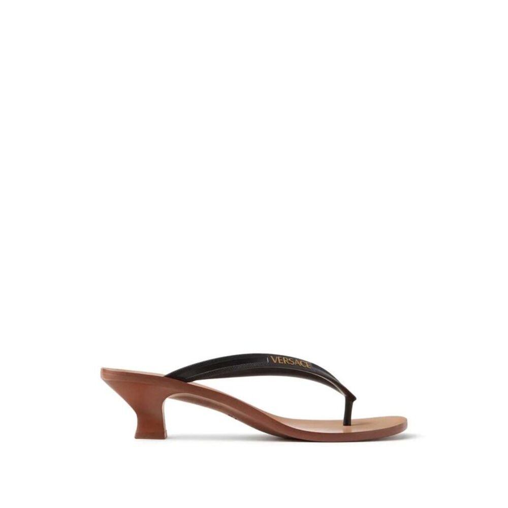 Versace Women Sophie 40 Mm Rubber Thong Sandals